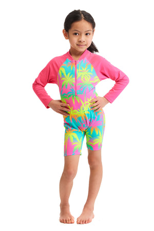 FUNKITA - TODDLER GIRLS PRINTED ONE PIECE GO JUMPSUIT - Hawaiian Heaven