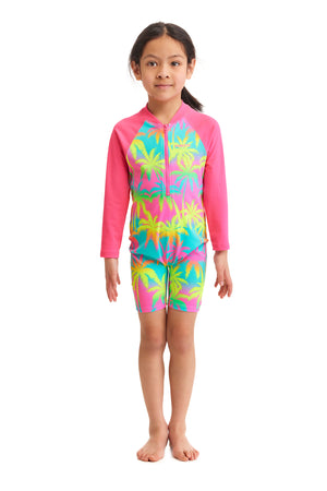 FUNKITA - TODDLER GIRLS PRINTED ONE PIECE GO JUMPSUIT - Hawaiian Heaven