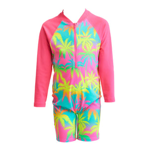 FUNKITA - TODDLER GIRLS PRINTED ONE PIECE GO JUMPSUIT - Hawaiian Heaven