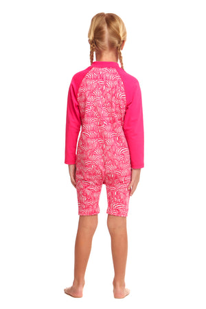 FUNKITA - TODDLER GIRLS PRINTED ONE PIECE GO JUMPSUIT - PAINTED PINK