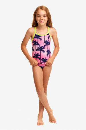 Funkita Toddler Girl's Swim Steady Tankini & Brief Pop Palms