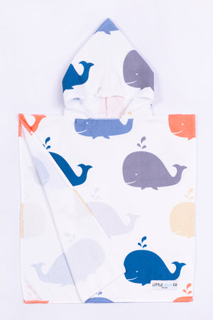 Kids Hooded Towel - Whale