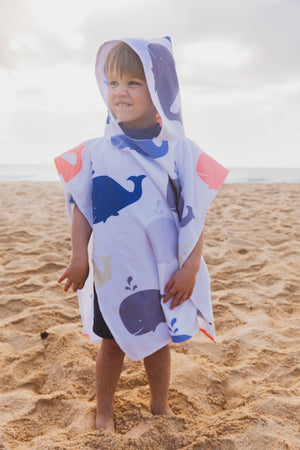 Kids Hooded Towel - Whale