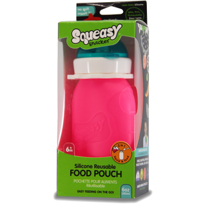 Squeasy Snacker 6oz / 180ml - PINK