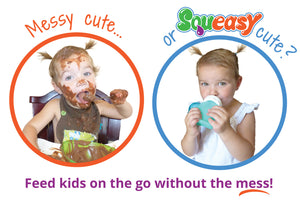 Squeasy Snacker 6oz / 180ml - AQUA