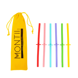 MONTIICO SILICONE MINI STOPPER STRAW SET - FRUITY POP