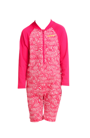 FUNKITA - TODDLER GIRLS PRINTED ONE PIECE GO JUMPSUIT - PAINTED PINK