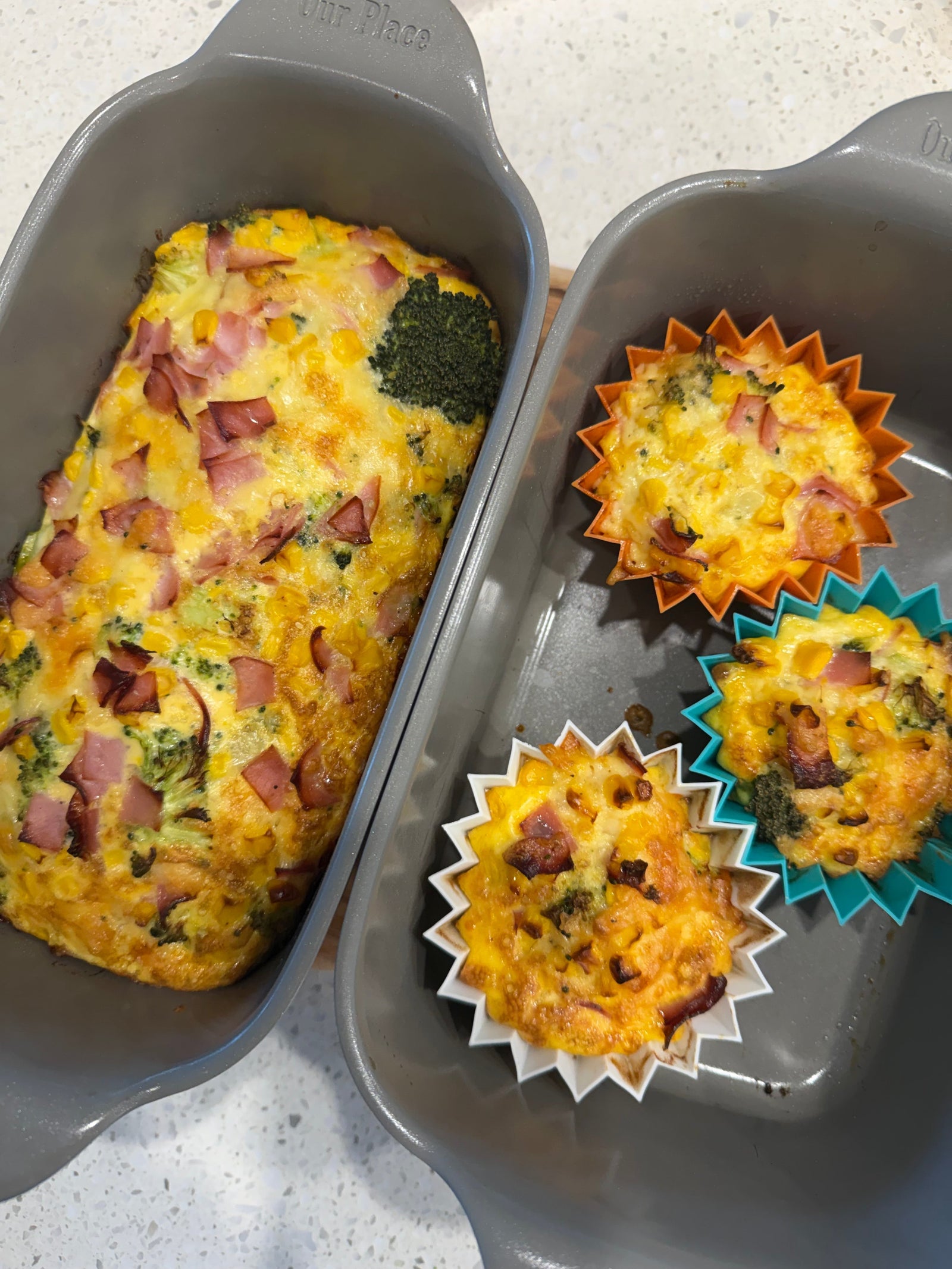 Bacon, Broccoli & Corn Mini Egg Bites