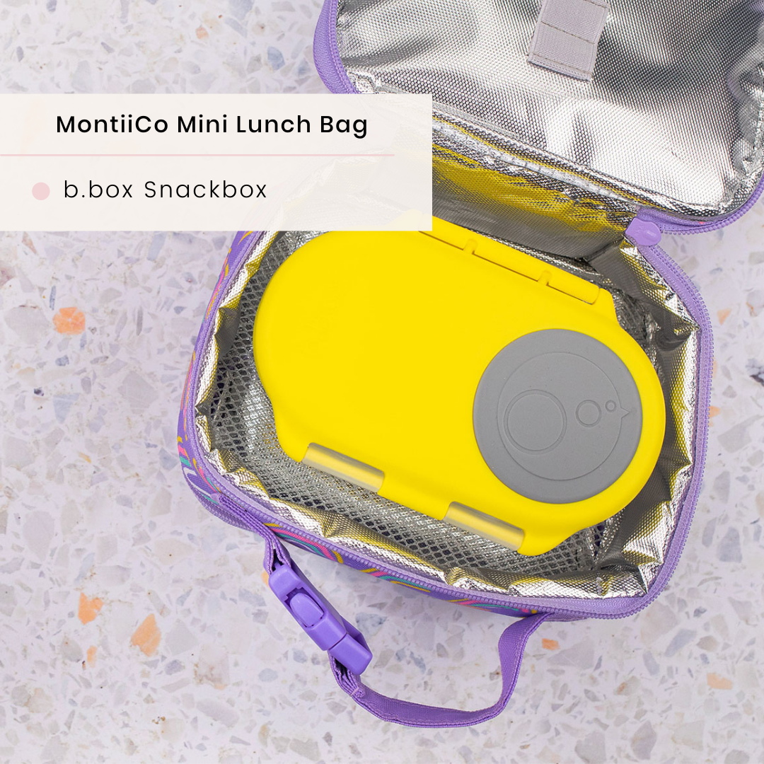 What lunch box fits inside the mini Montiico lunch bags