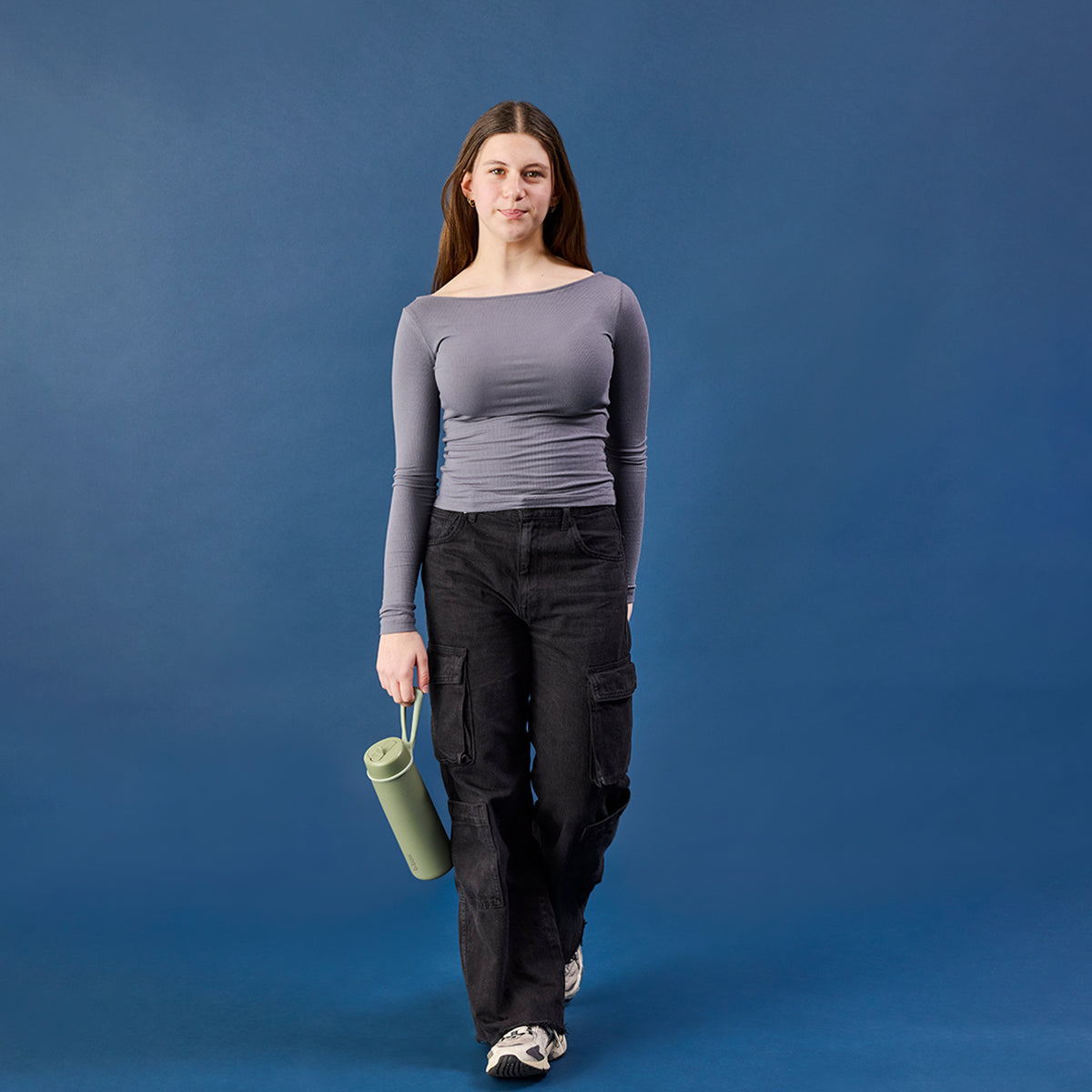 B.box 690mL Insulated Flip Top Bottle - olive