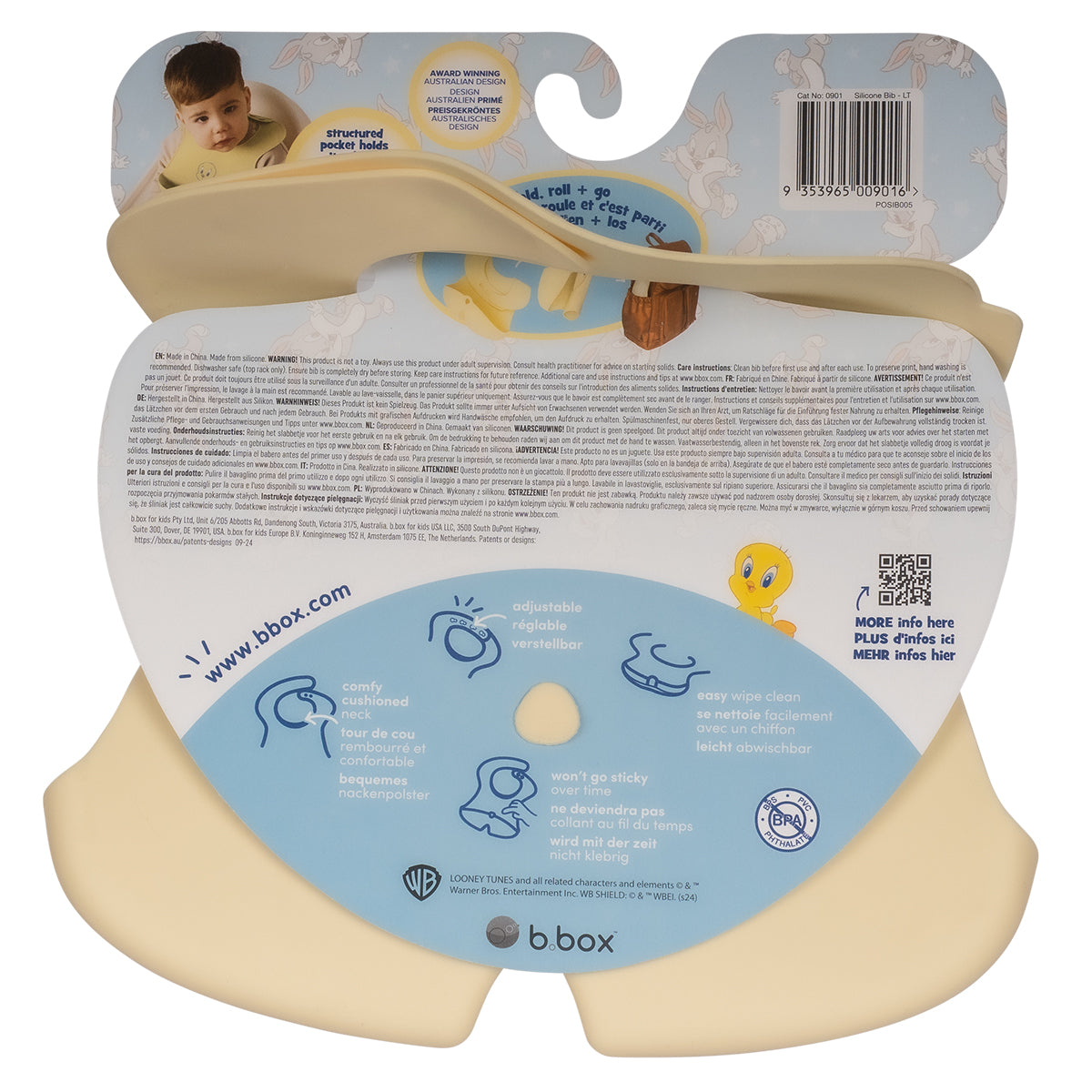 B.Box Silicone Bib - Tweety Limited Edition