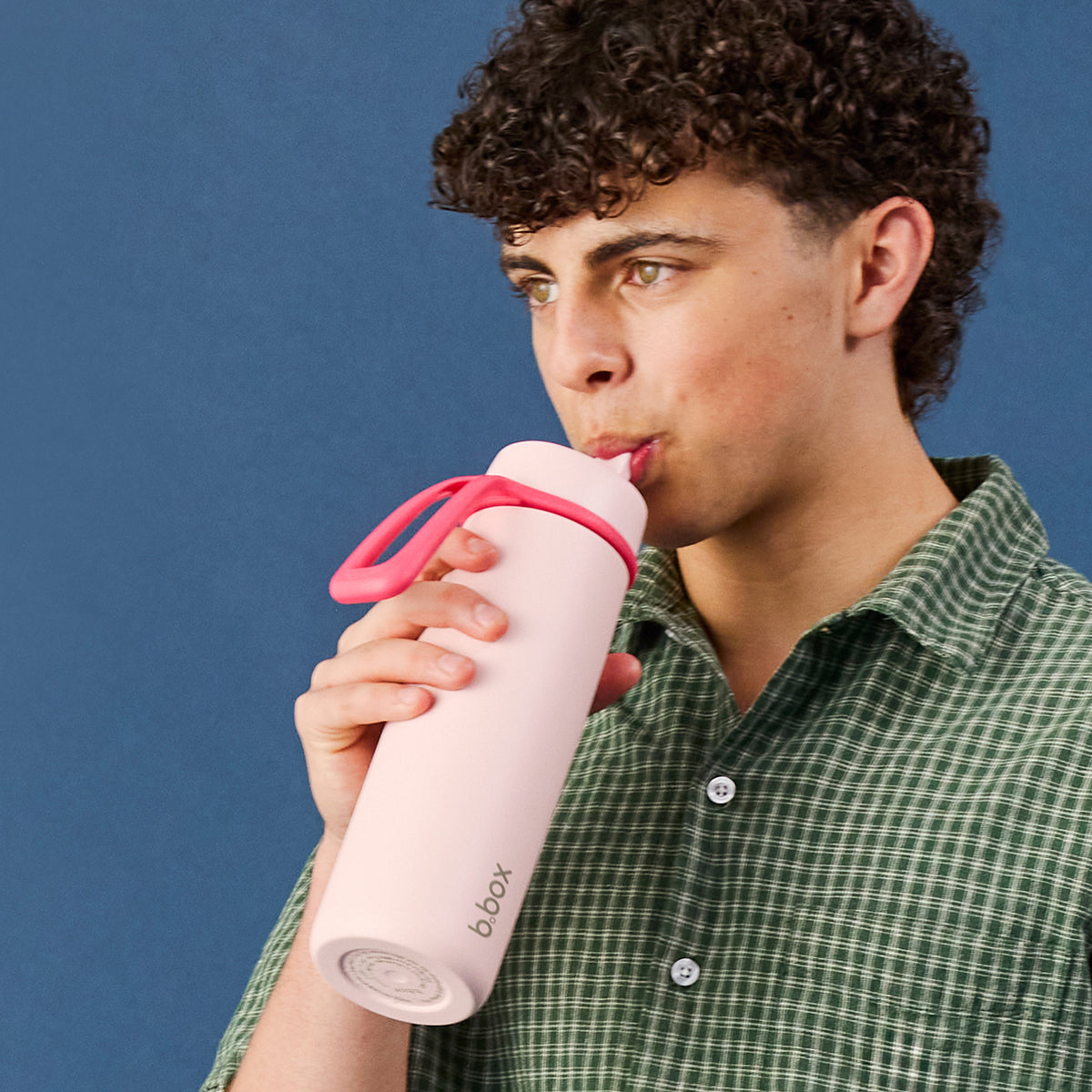 B.box 690mL Insulated Flip Top Bottle - pink paradise