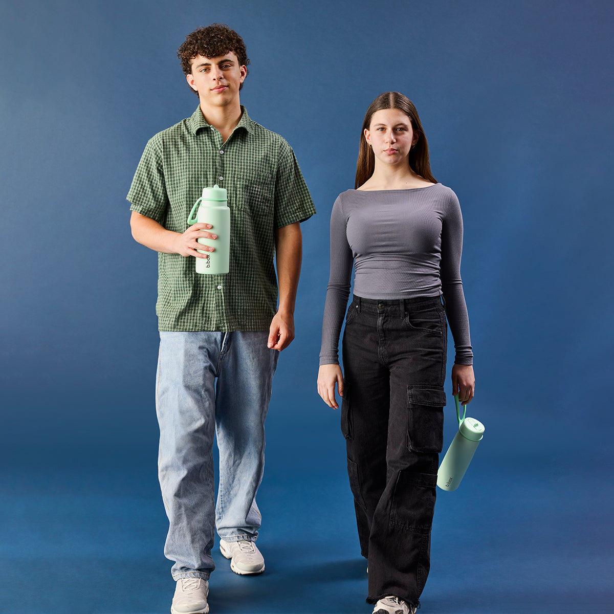 B.box 690mL Insulated Flip Top Bottle - spearmint