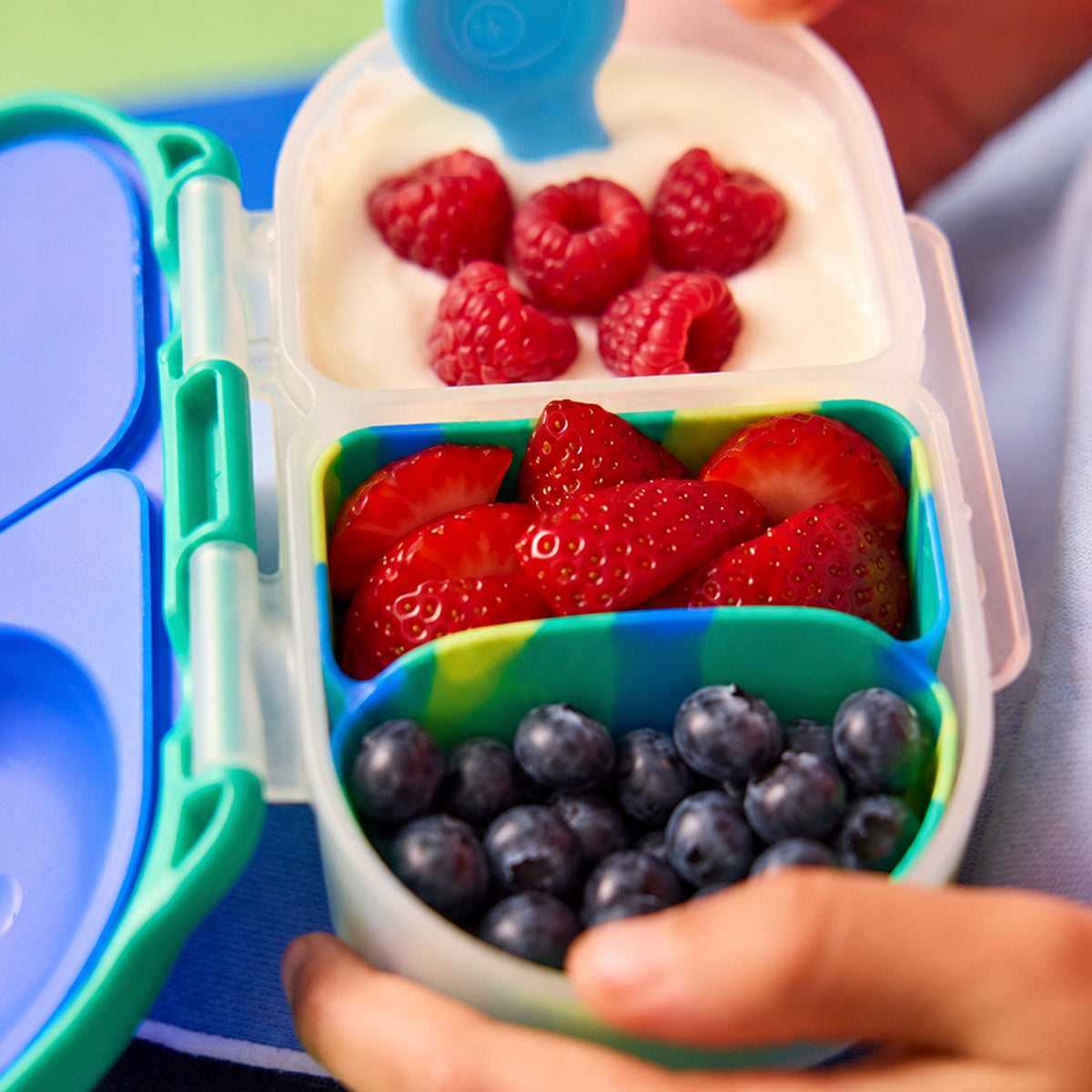 B.Box Silicone Bento Buddy - Snack - Electric Jungle