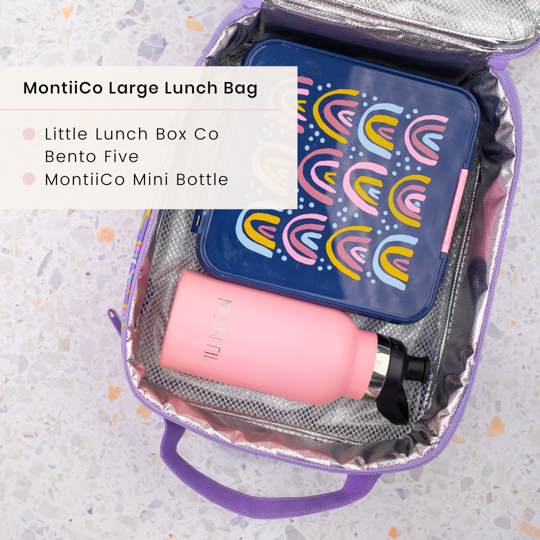 MontiiCo Large Insulated Lunch Bag - Endless Summer