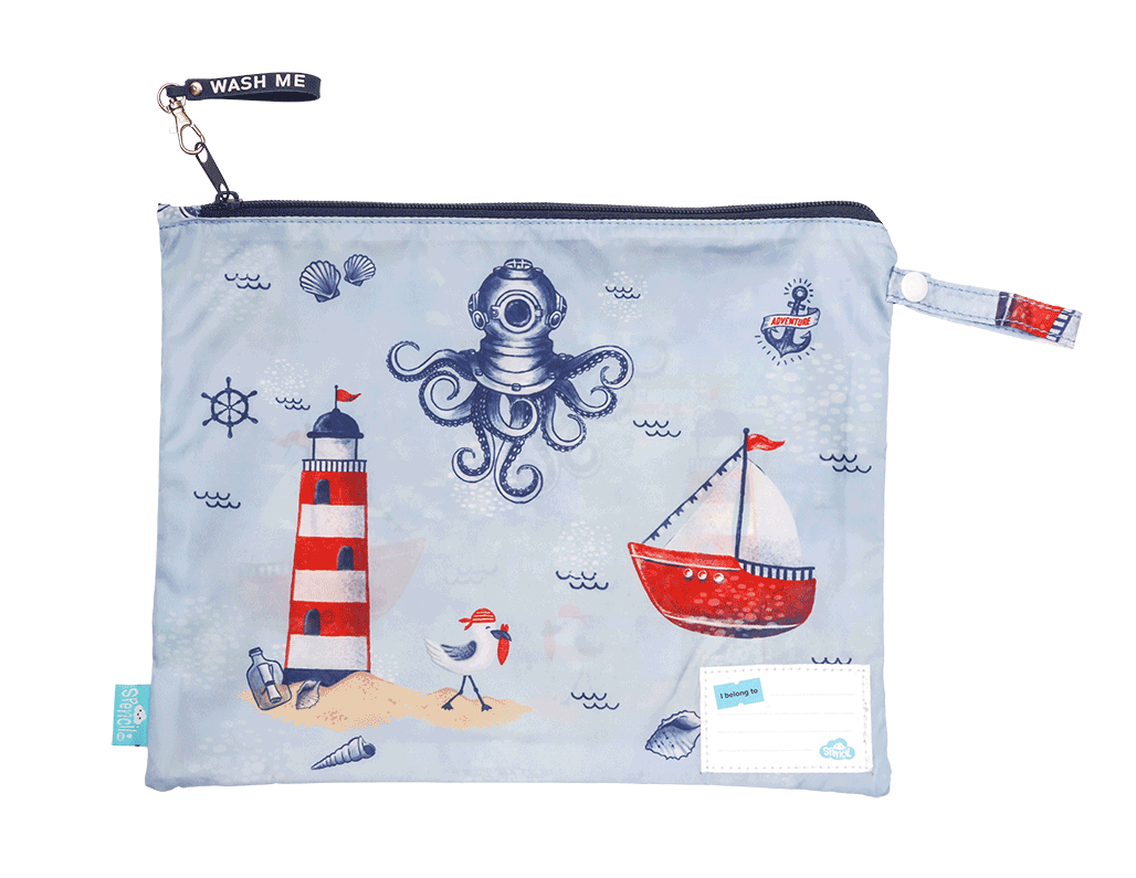 Spencil Little Clean and Dirty Bags - Little Sailor