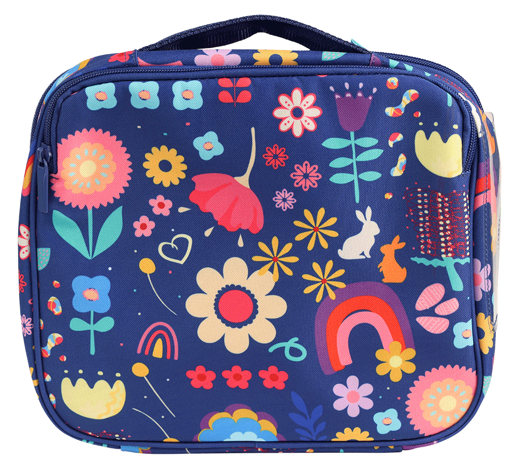 Spencil Big Cooler Lunch Bag + Chill Pack -Flower Power
