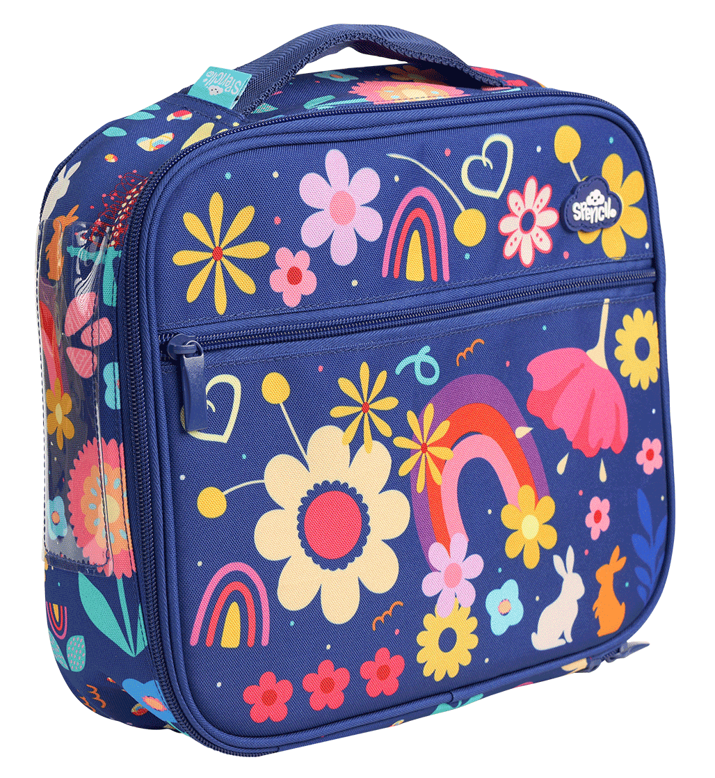 Spencil Big Cooler Lunch Bag + Chill Pack -Flower Power
