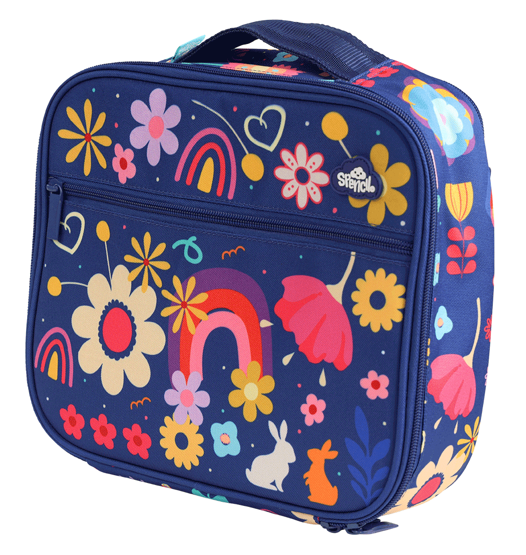 Spencil Big Cooler Lunch Bag + Chill Pack -Flower Power