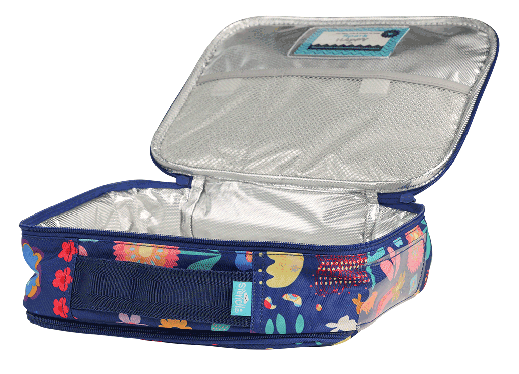 Spencil Big Cooler Lunch Bag + Chill Pack -Flower Power