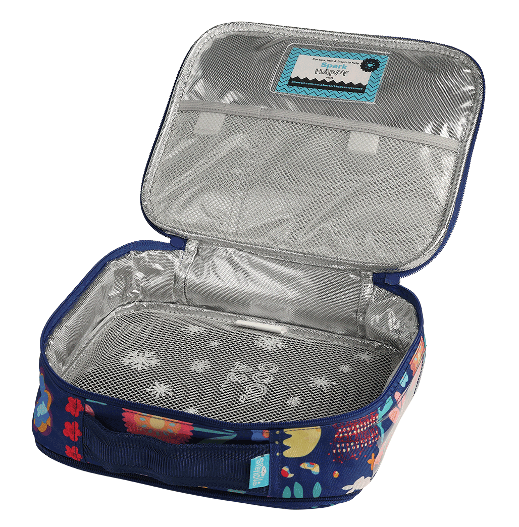 Spencil Big Cooler Lunch Bag + Chill Pack -Flower Power