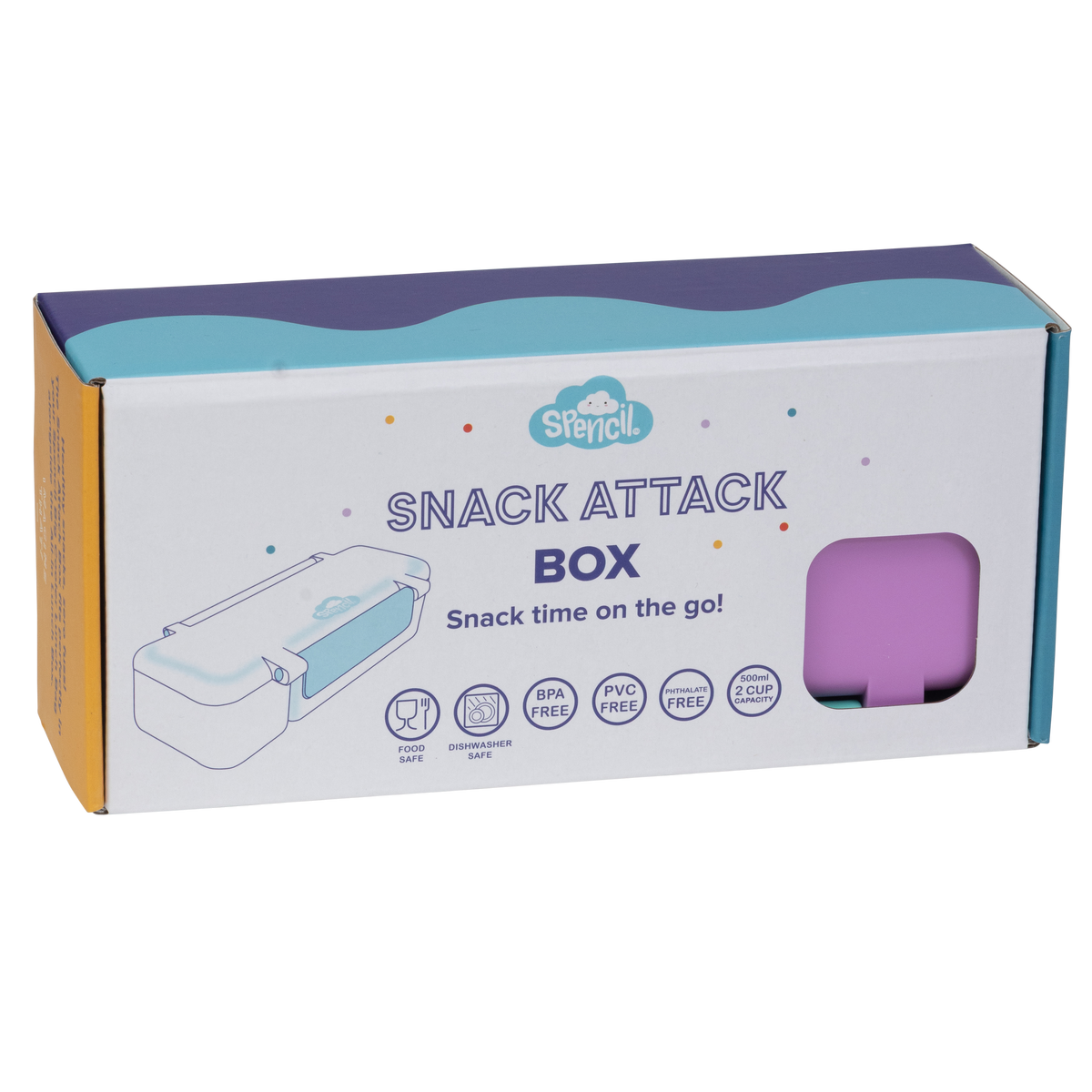 Spencil Snack Attack box - Lilac
