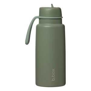 B.box Insulated Flip Top 1 Litre Drink Bottle - Olive