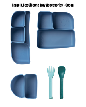Large B.box and Snack box Insert Bundle - Ocean
