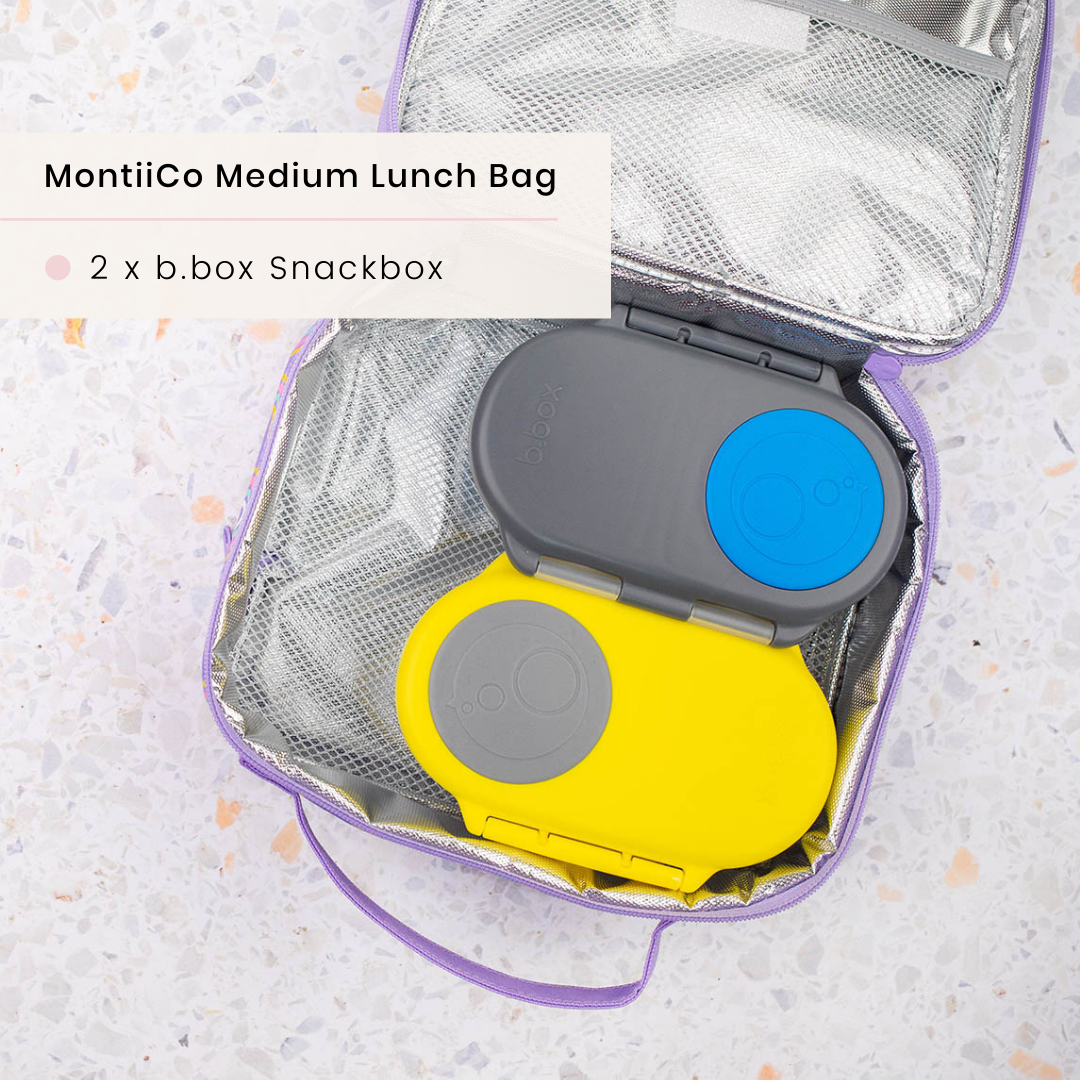 MontiiCo Medium Insulated Lunch Bag - Rainbow Roller