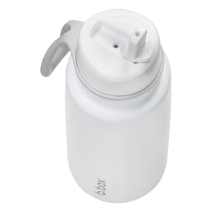 B.box Insulated Flip Top 1 Litre Drink Bottle - Whiteout