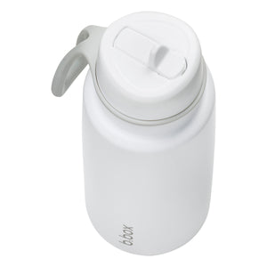 B.box Insulated Flip Top 1 Litre Drink Bottle - Whiteout