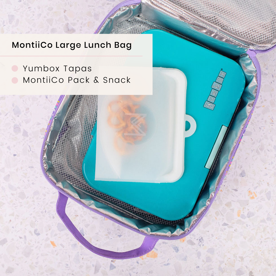 MontiiCo Large Insulated Lunch Bag - Endless Summer