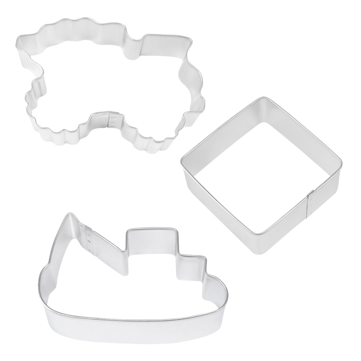 R&amp;M STAINLESS STEEL CONSTRUCTION COOKIE CUTTER SET 3