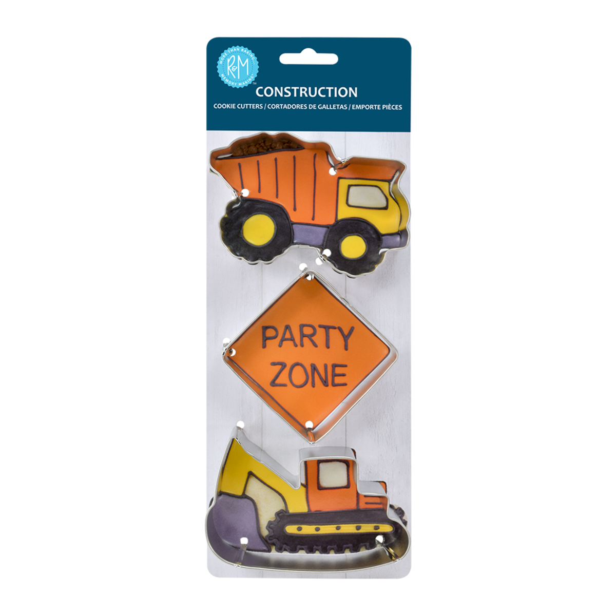 R&amp;M STAINLESS STEEL CONSTRUCTION COOKIE CUTTER SET 3