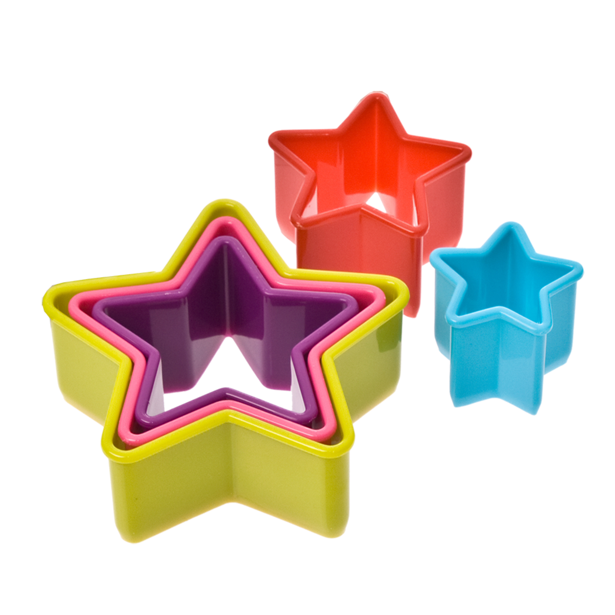 APPETITO STAR COOKIE CUTTER SET 5 - MULTI-COLOUR
