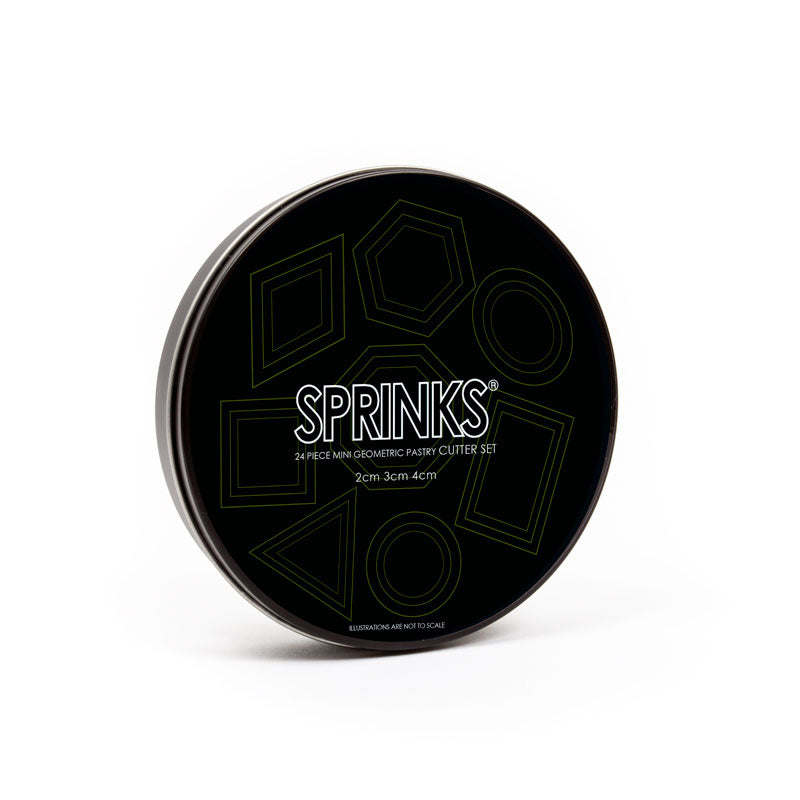 24-Piece MINI GEOMETRIC Stainless Pastry Cutter Set - by Sprinks