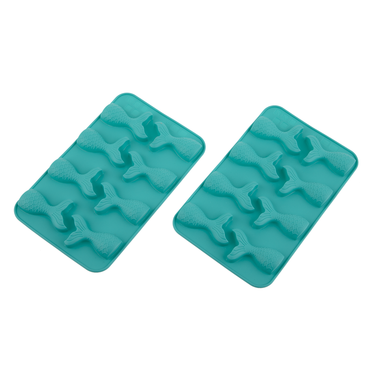DAILY BAKE SILICONE MERMAID 8 CUP CHOCOLATE MOULD SET 2 - TURQUOISE