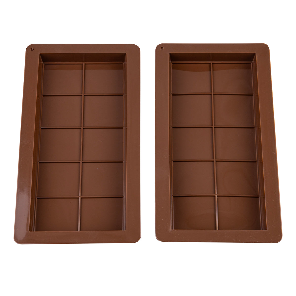DAILY BAKE SILICONE CHOCOLATE BAR MOULD SET 2 - CHOCOLATE