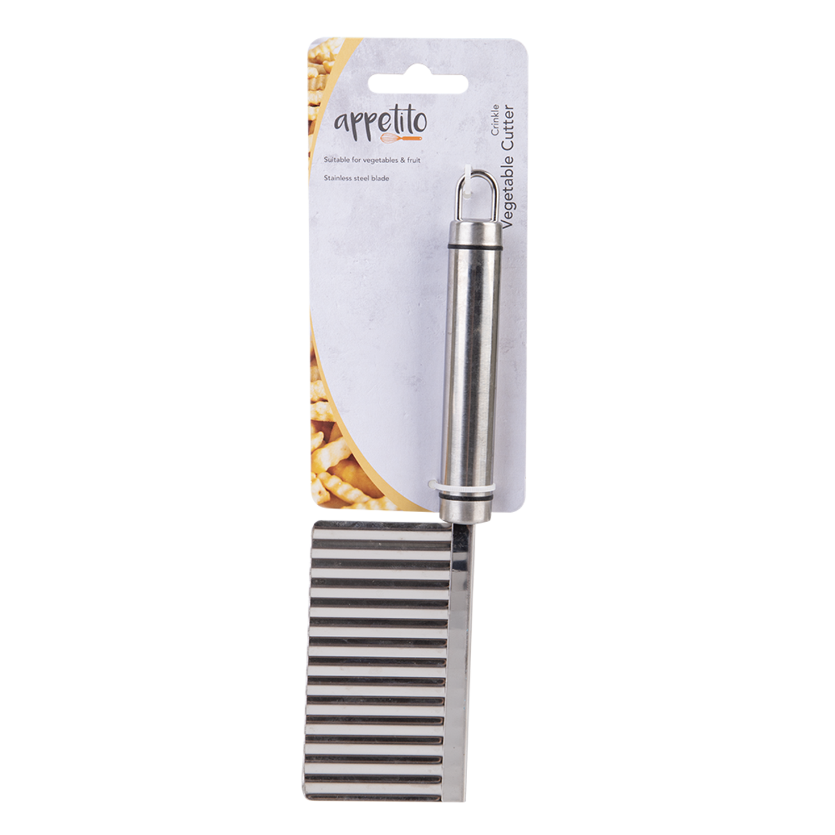 APPETITO STAINLESS STEEL CRINKLE VEGETABLE CUTTER