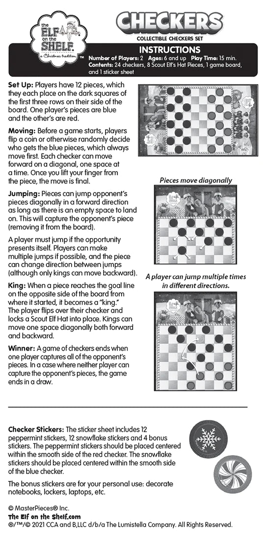 ELF ON THE SHELF - Checkers