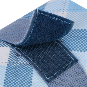 SACHI PICNIC RUG 175 X 142CM - GINGHAM BLUE-GREY