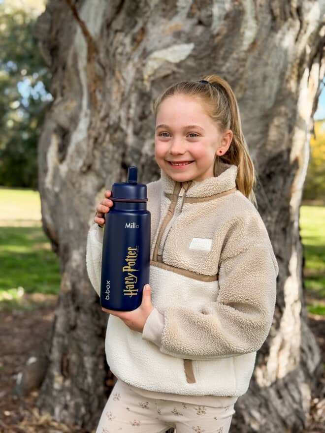 B.box Insulated Flip Top 1 Litre Drink Bottle - Harry Potter (Limited Edition)