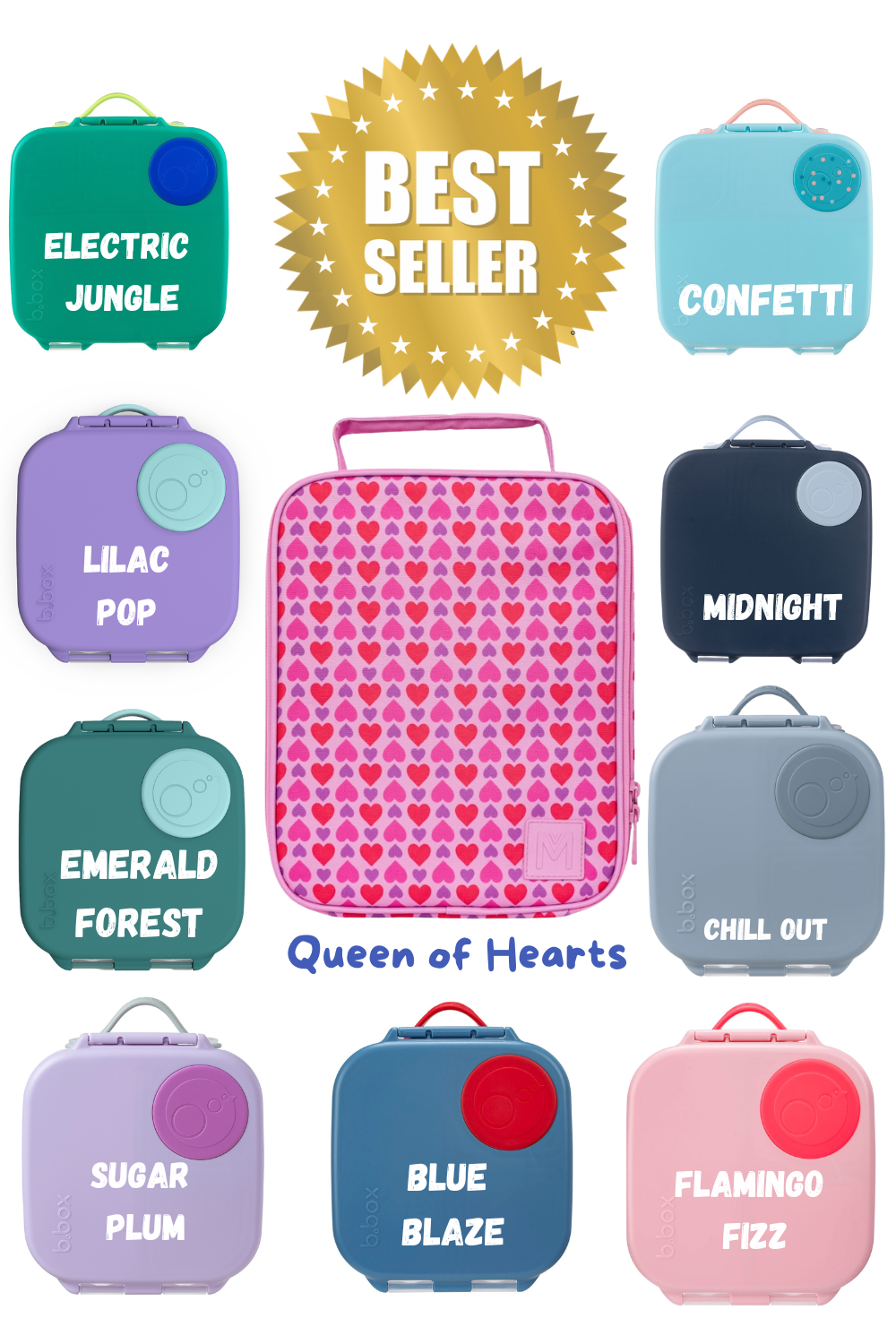 B.box Large Lunch Box, Snack Box &amp; MontiiCo Bag Bundle | Best Primary School Lunch Bundle
