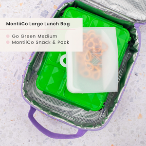 MontiiCo Large Insulated Lunch Bag - Superhero