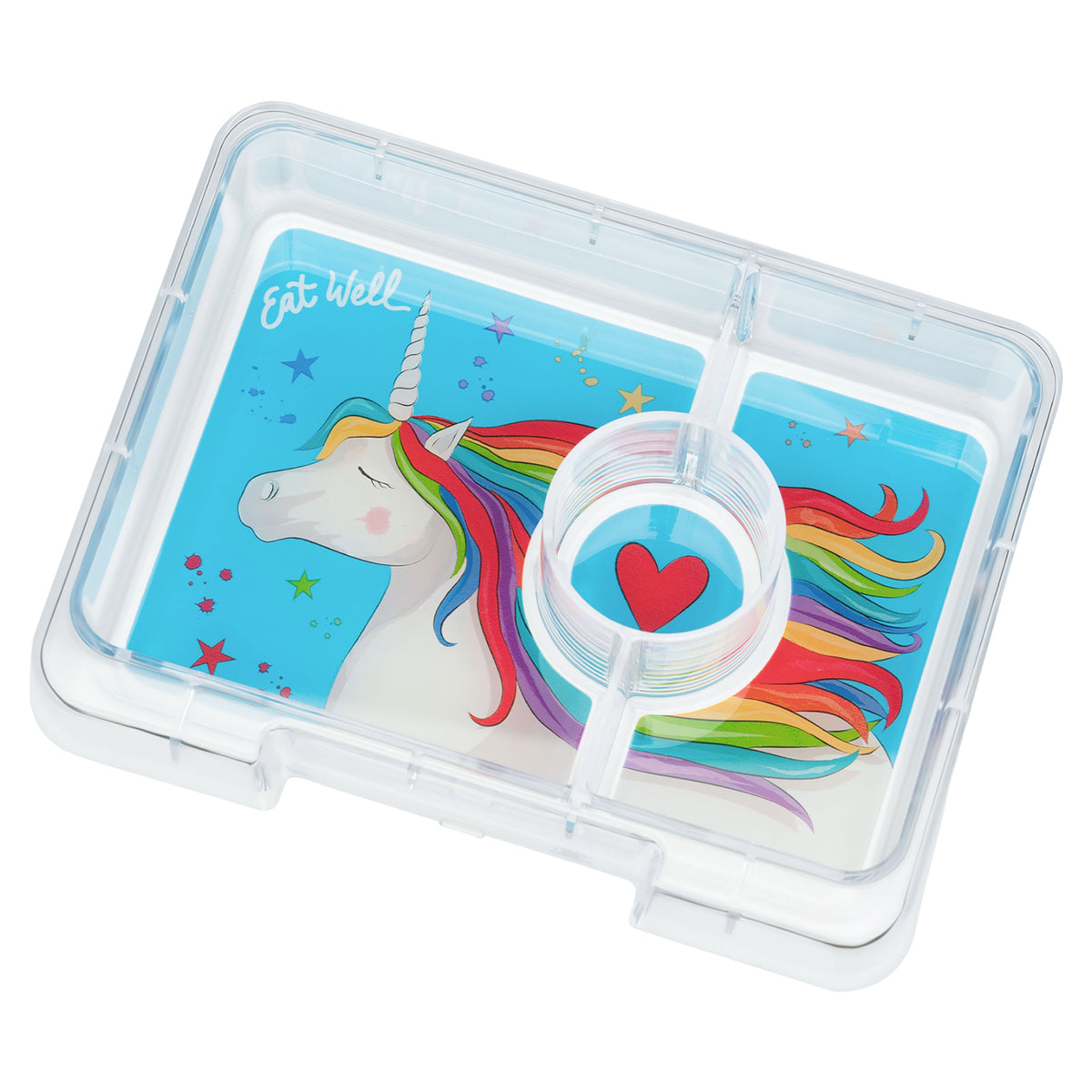 YUMBOX SNACK BOX 3 COMPARTMENT - LAVANDE PURPLE - UNICORN