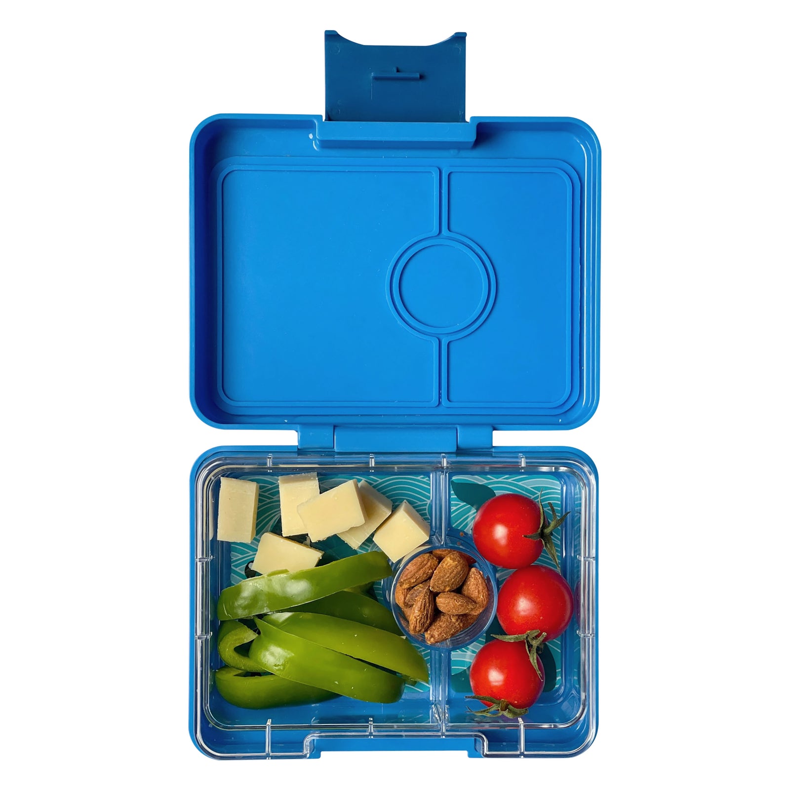 YUMBOX SNACK BOX 3 COMPARTMENT - SURF BLUE - SHARK