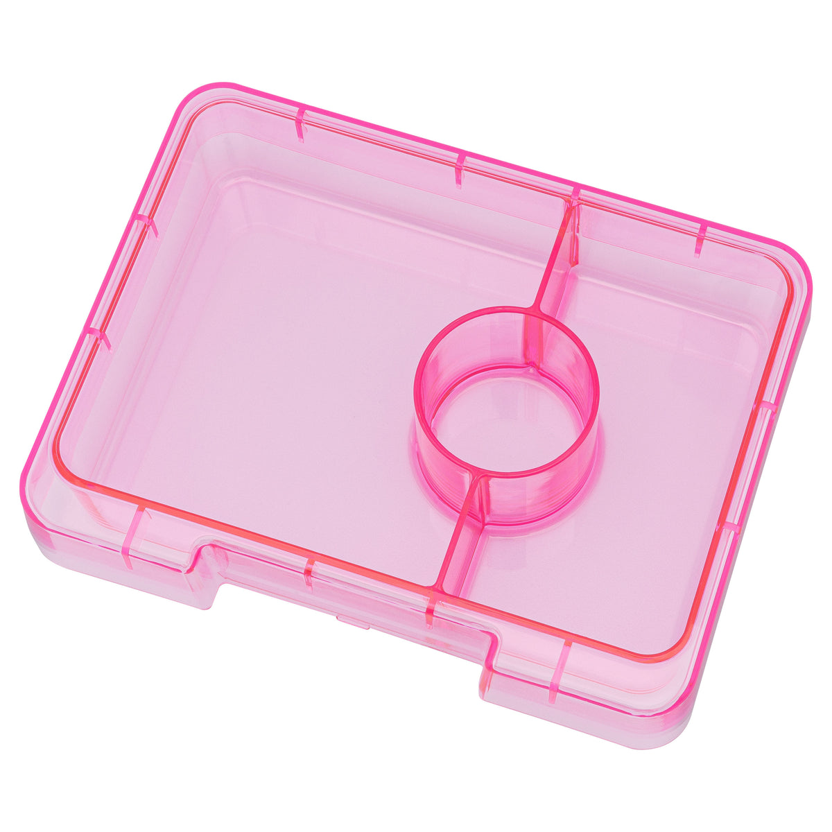 YUMBOX SNACK BOX 3 COMPARTMENT - SPARKLE PINK - GLITTER