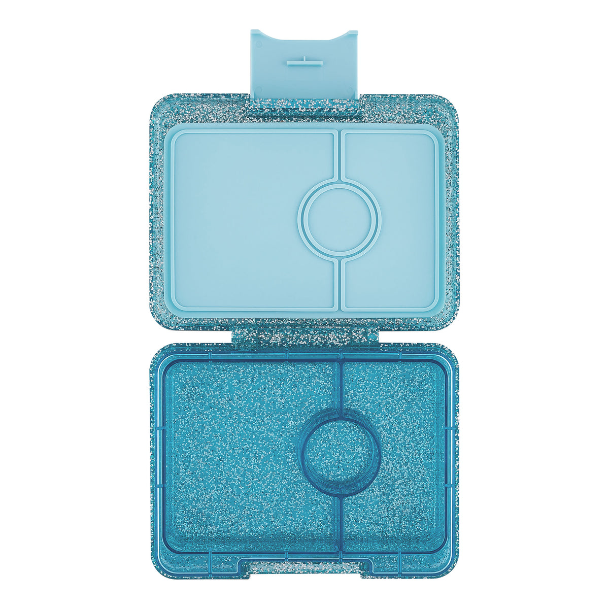YUMBOX SNACK BOX 3 COMPARTMENT - TWINKLE AQUA - GLITTER