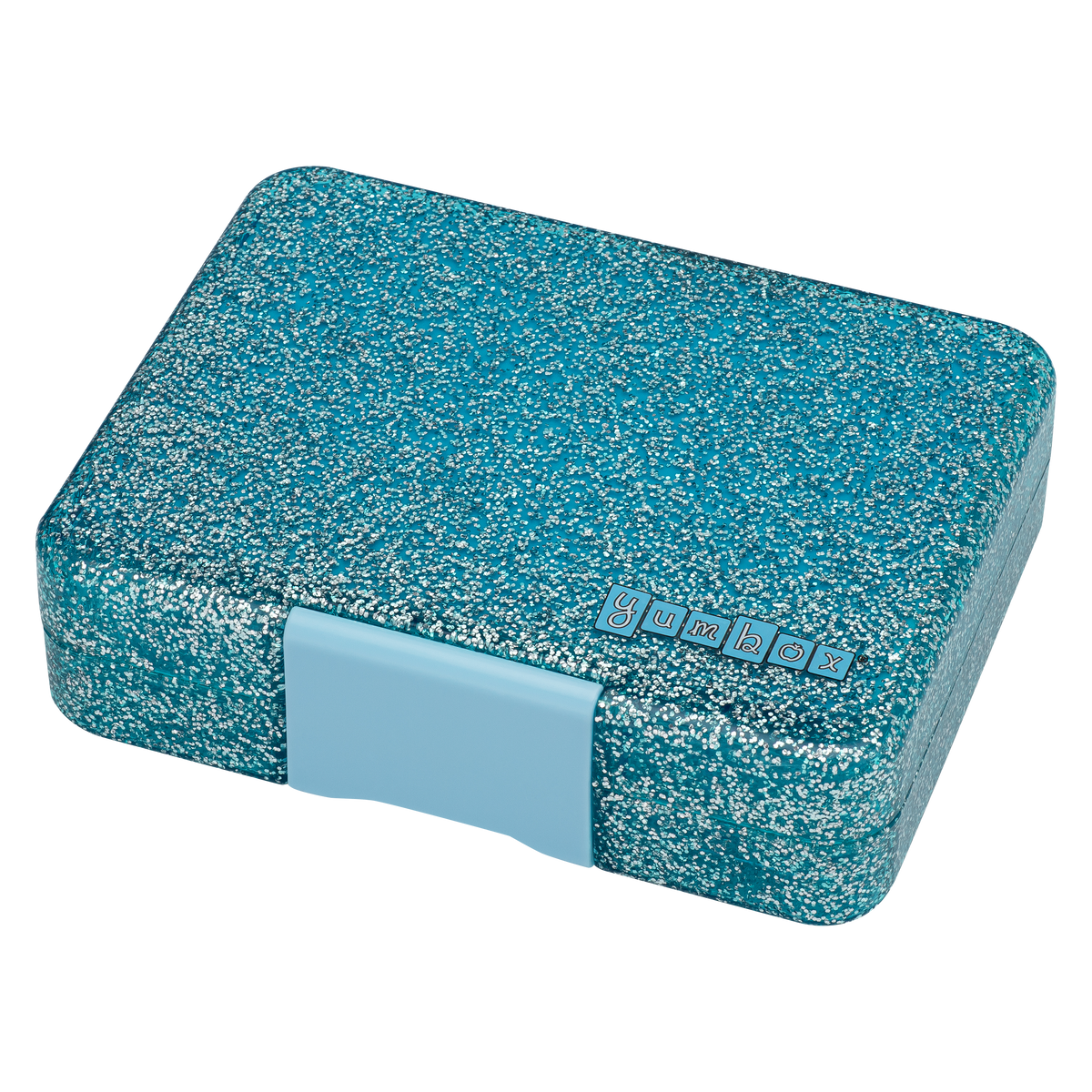 YUMBOX SNACK BOX 3 COMPARTMENT - TWINKLE AQUA - GLITTER