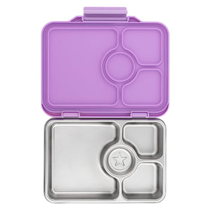 YUMBOX PRÊT STAINLESS STEEL BENTO BOX 4 COMPARTMENT -LAVANDE PURPLE